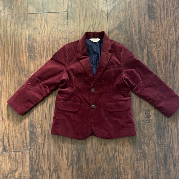Burgundy Velvet Cat & Jack SZ 4 Blazer - Picture 1 of 4